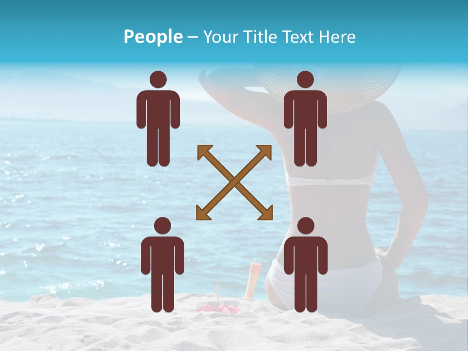 Applying Sunbathing Swimsuit PowerPoint Template