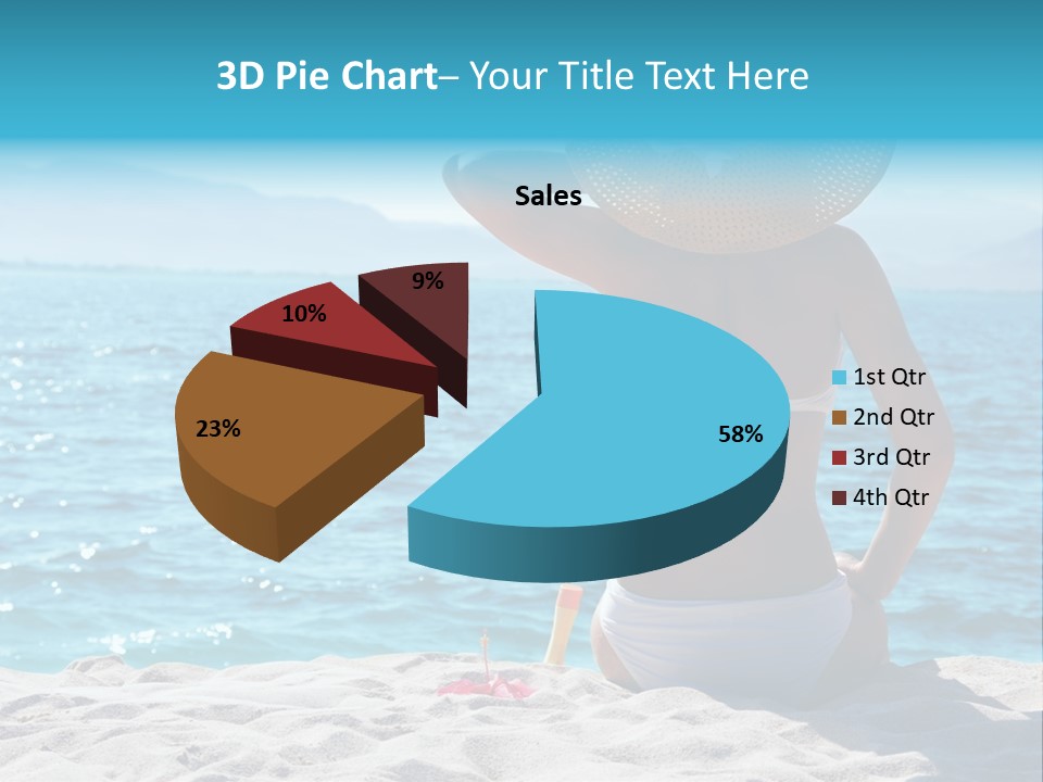 Applying Sunbathing Swimsuit PowerPoint Template
