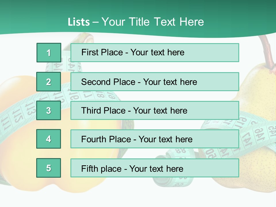 Goal Health Diet PowerPoint Template