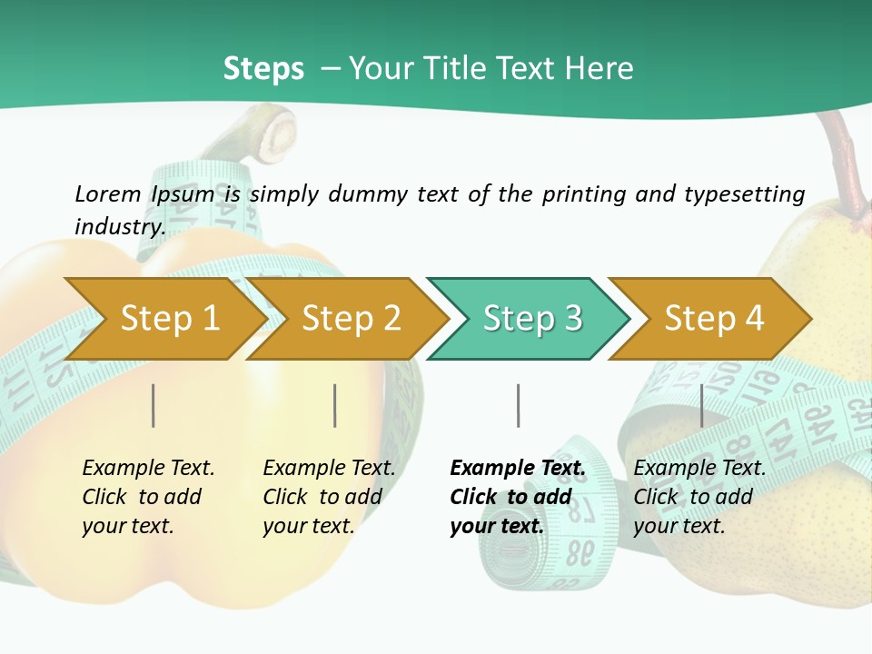 Goal Health Diet PowerPoint Template