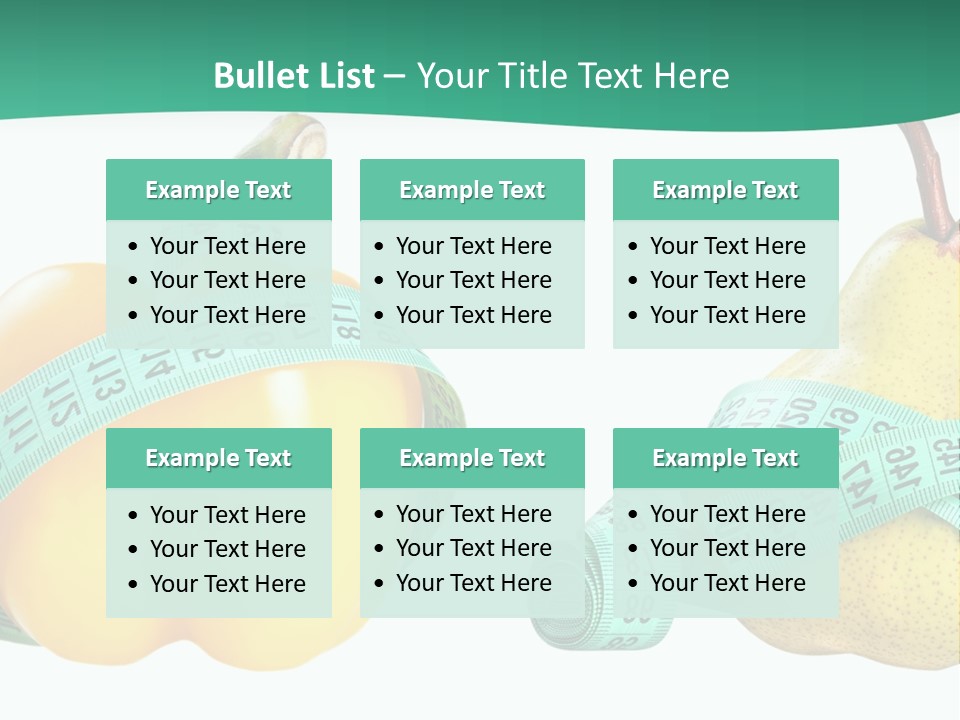 Goal Health Diet PowerPoint Template
