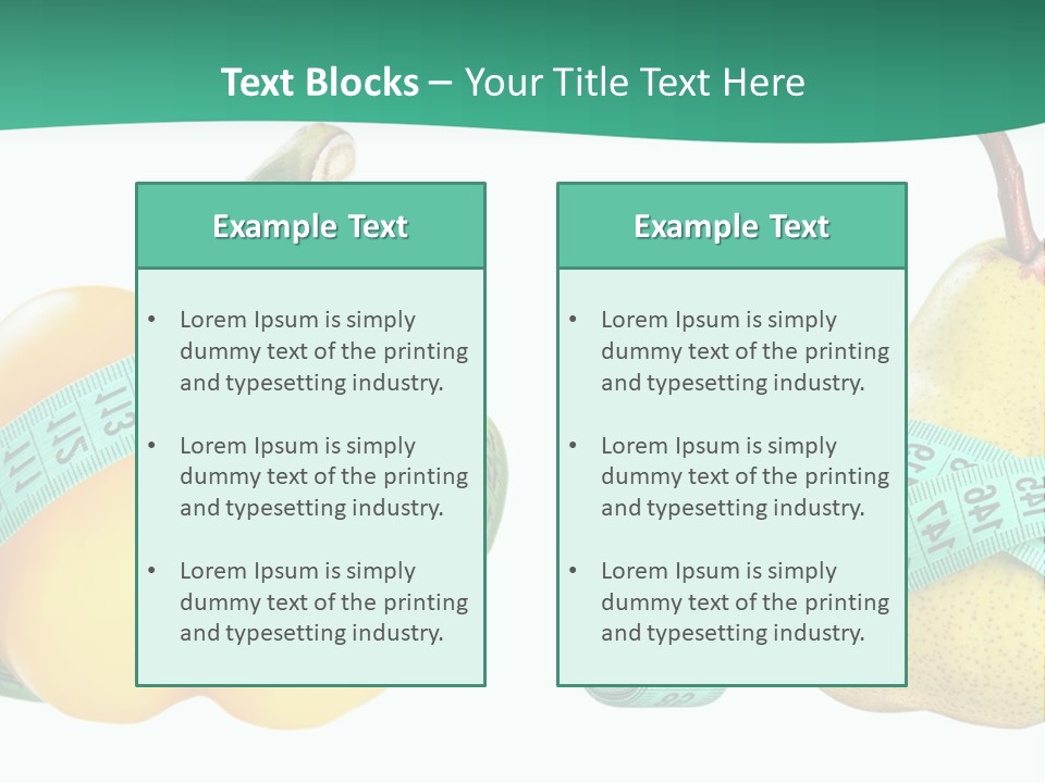 Goal Health Diet PowerPoint Template