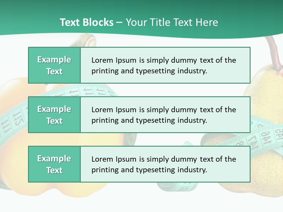 Goal Health Diet PowerPoint Template