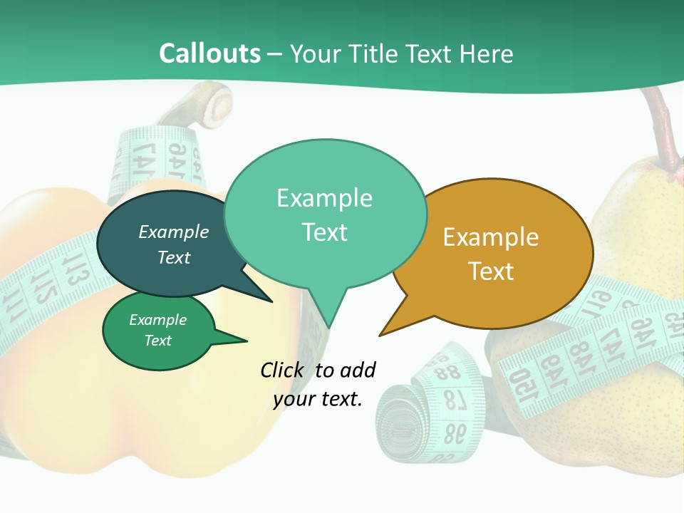 Goal Health Diet PowerPoint Template