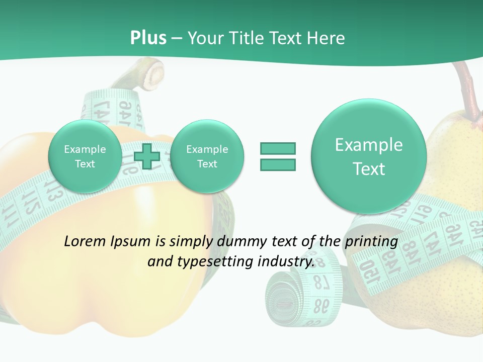 Goal Health Diet PowerPoint Template
