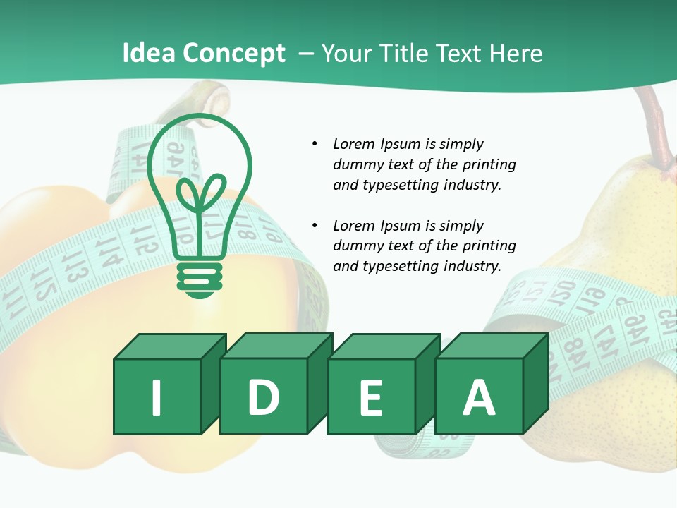 Goal Health Diet PowerPoint Template