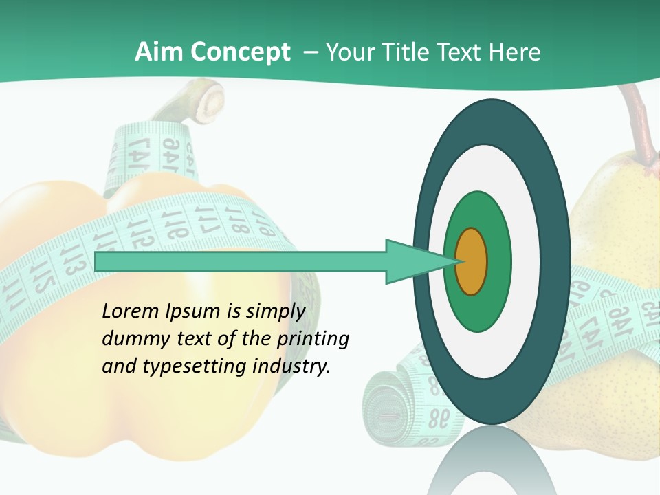 Goal Health Diet PowerPoint Template