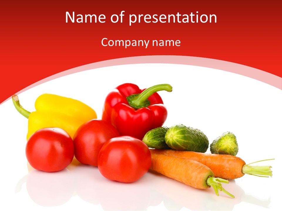 Arrangement Paprika Gardening PowerPoint Template