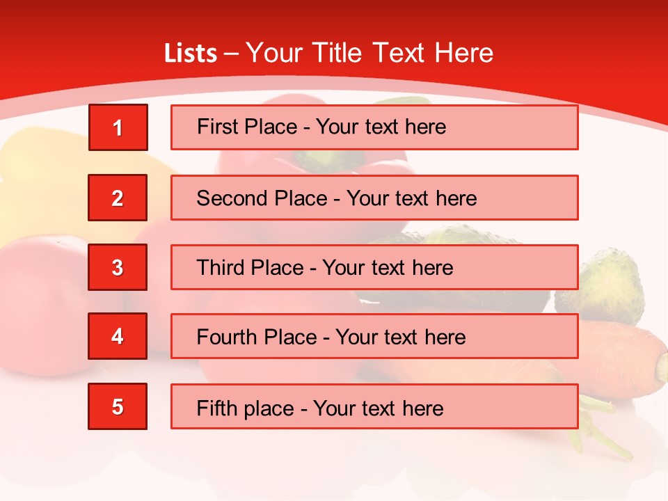 Arrangement Paprika Gardening PowerPoint Template
