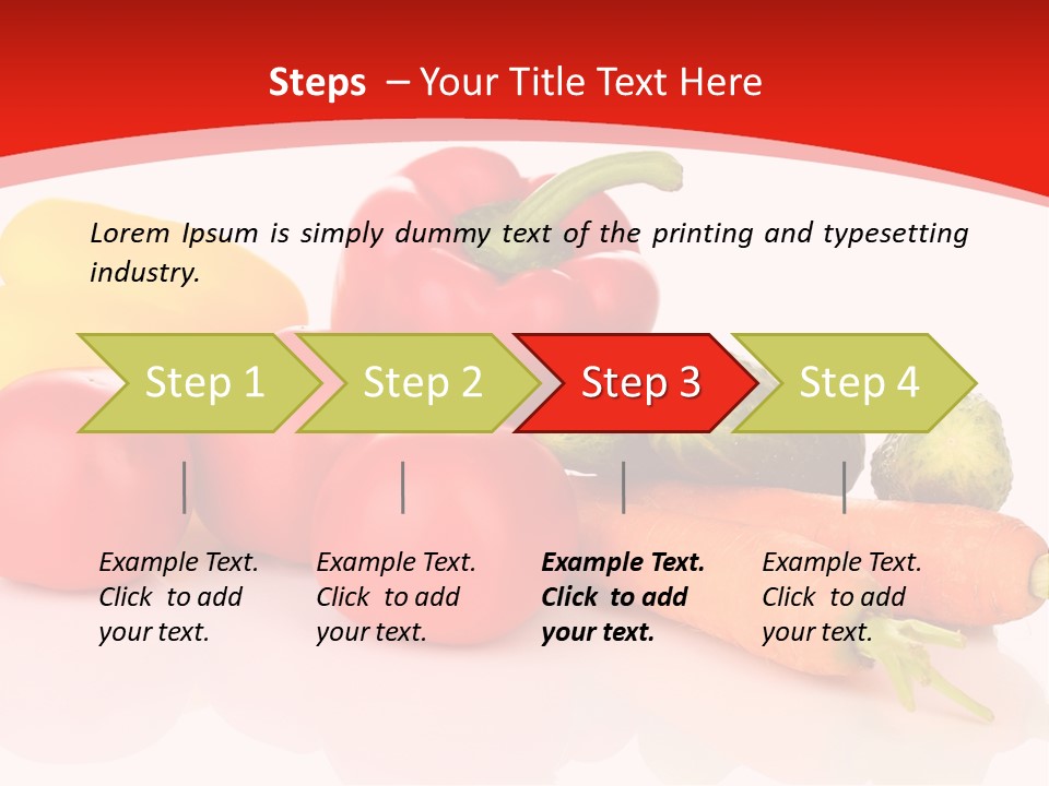 Arrangement Paprika Gardening PowerPoint Template
