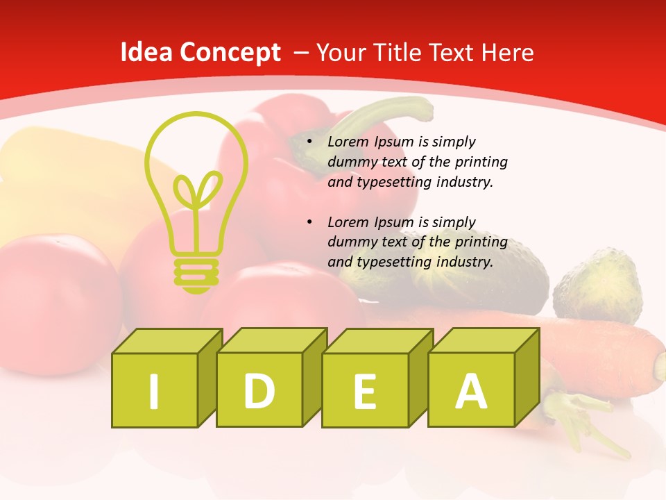 Arrangement Paprika Gardening PowerPoint Template