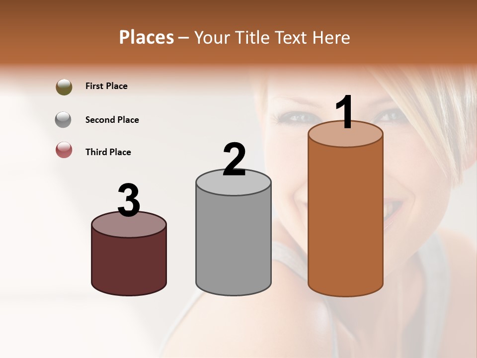 Glamour Wave Girl PowerPoint Template