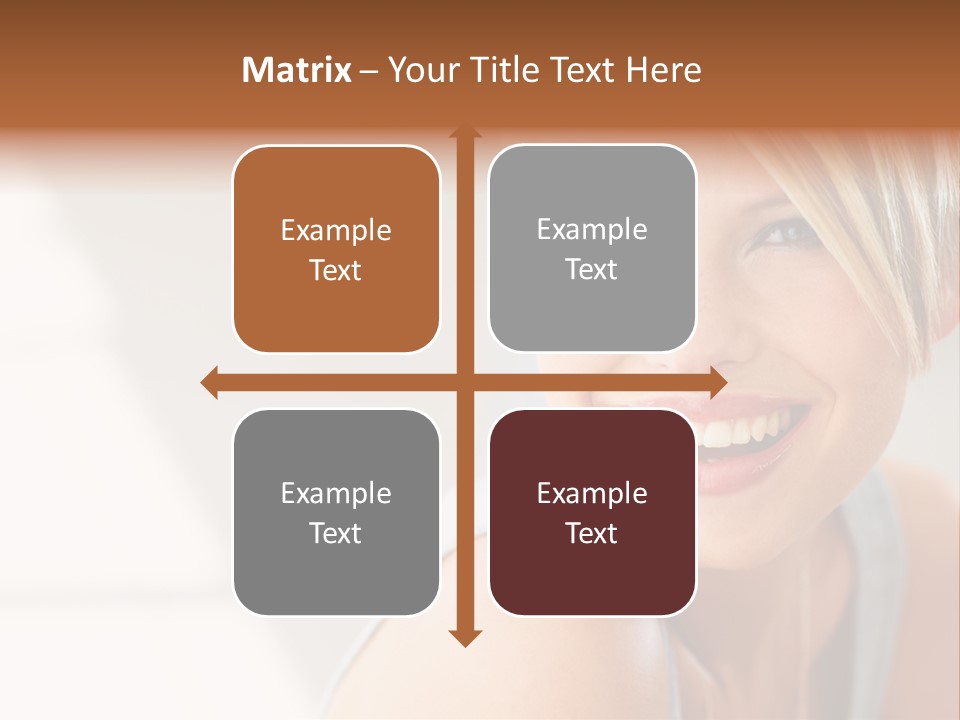 Glamour Wave Girl PowerPoint Template