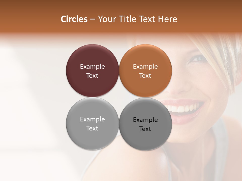 Glamour Wave Girl PowerPoint Template