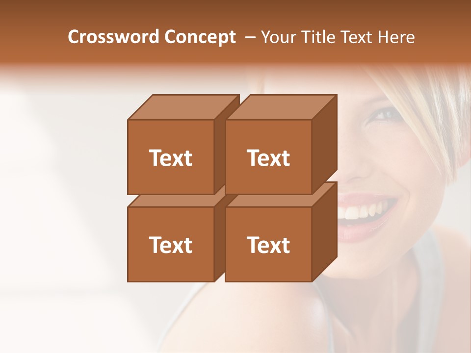 Glamour Wave Girl PowerPoint Template