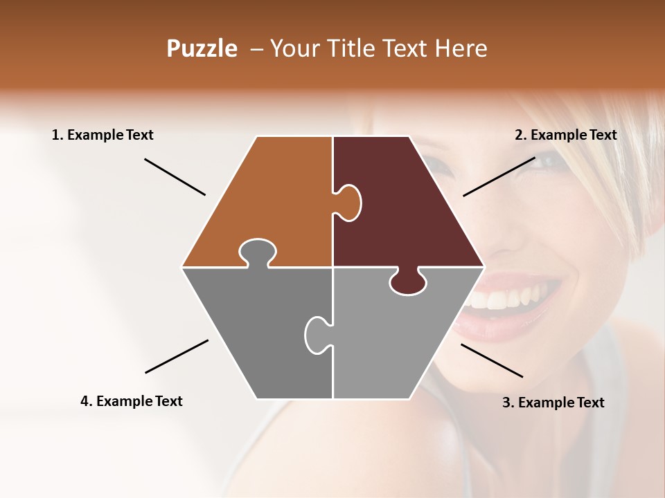 Glamour Wave Girl PowerPoint Template