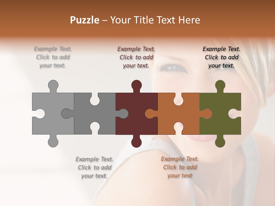 Glamour Wave Girl PowerPoint Template