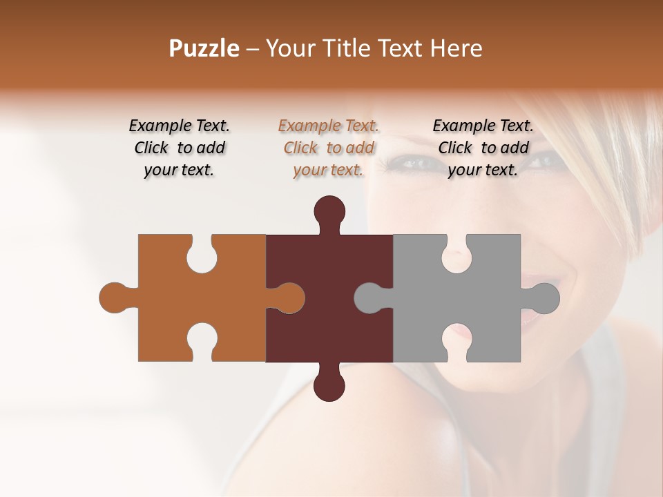 Glamour Wave Girl PowerPoint Template