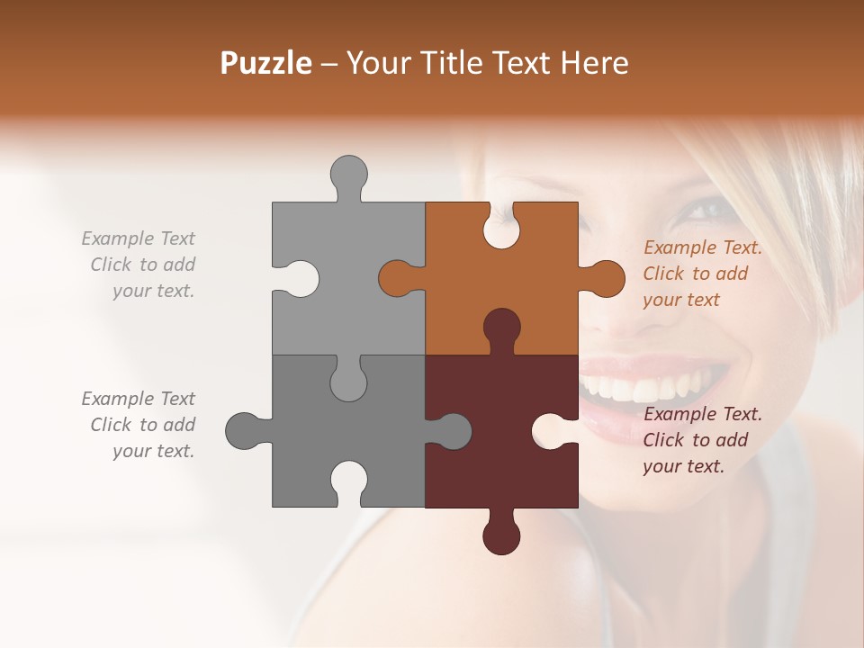 Glamour Wave Girl PowerPoint Template