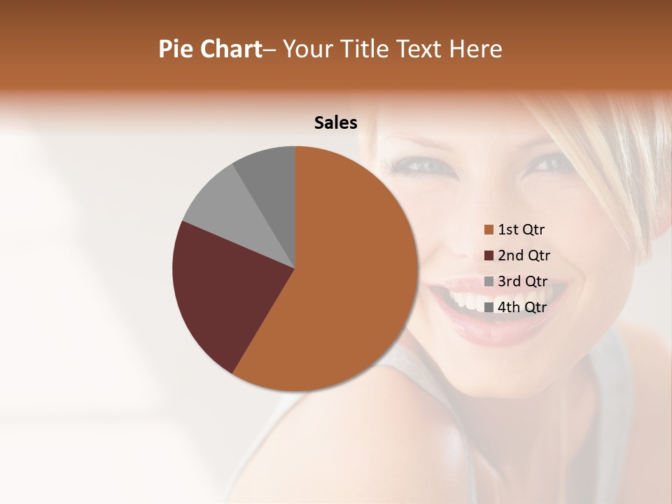 Glamour Wave Girl PowerPoint Template