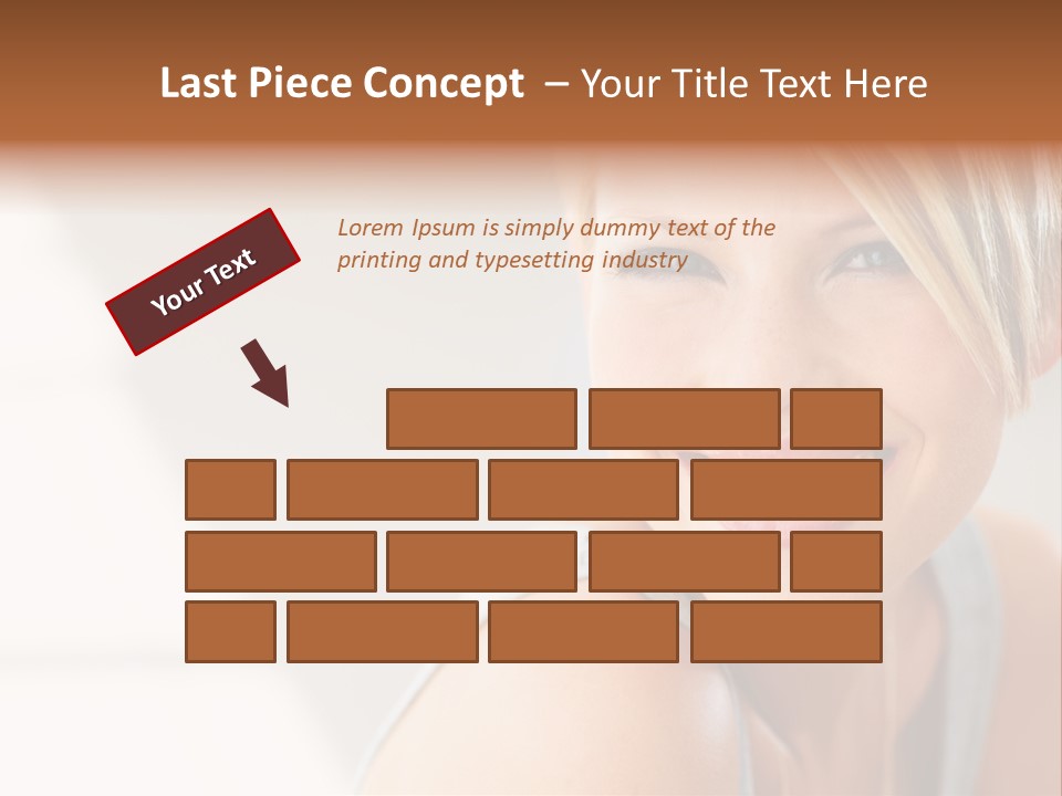 Glamour Wave Girl PowerPoint Template