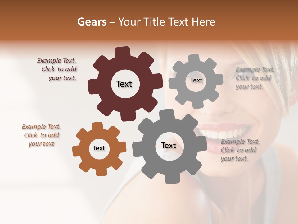 Glamour Wave Girl PowerPoint Template