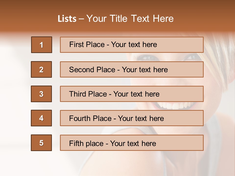 Glamour Wave Girl PowerPoint Template