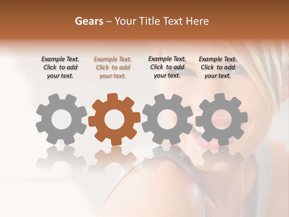 Glamour Wave Girl PowerPoint Template