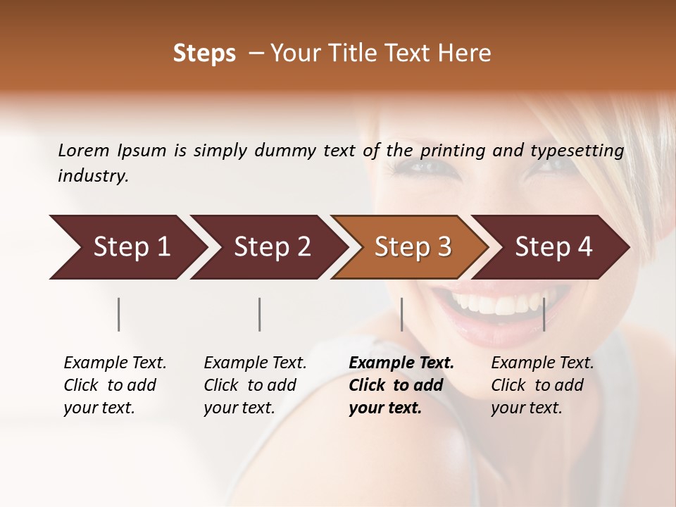 Glamour Wave Girl PowerPoint Template