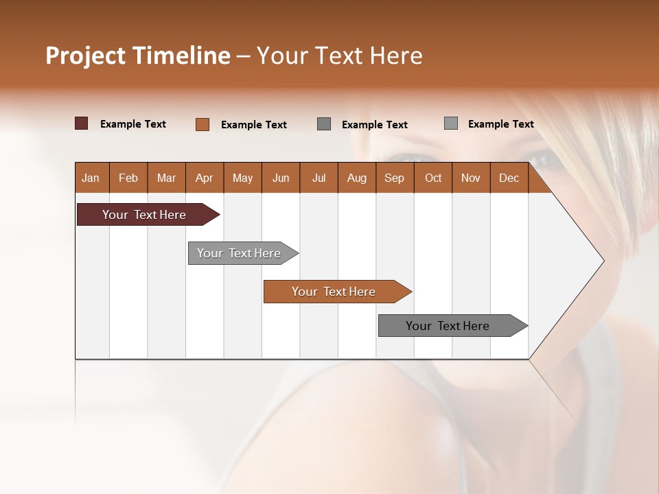 Glamour Wave Girl PowerPoint Template