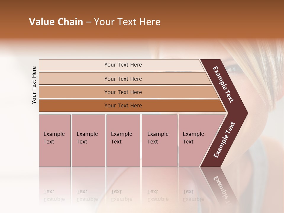 Glamour Wave Girl PowerPoint Template