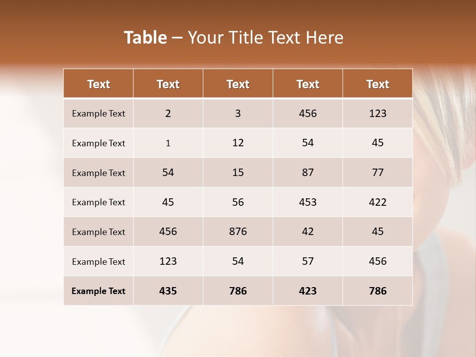 Glamour Wave Girl PowerPoint Template