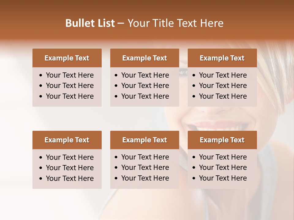 Glamour Wave Girl PowerPoint Template