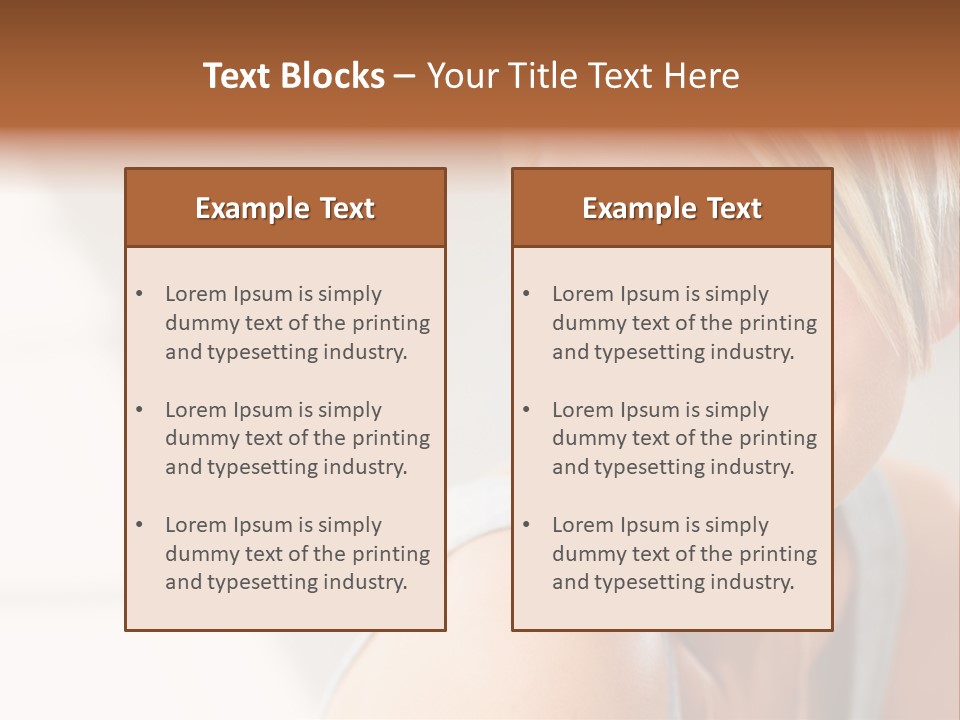 Glamour Wave Girl PowerPoint Template