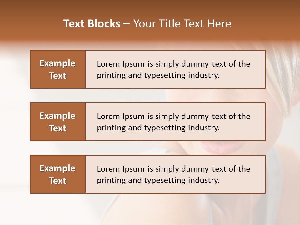 Glamour Wave Girl PowerPoint Template