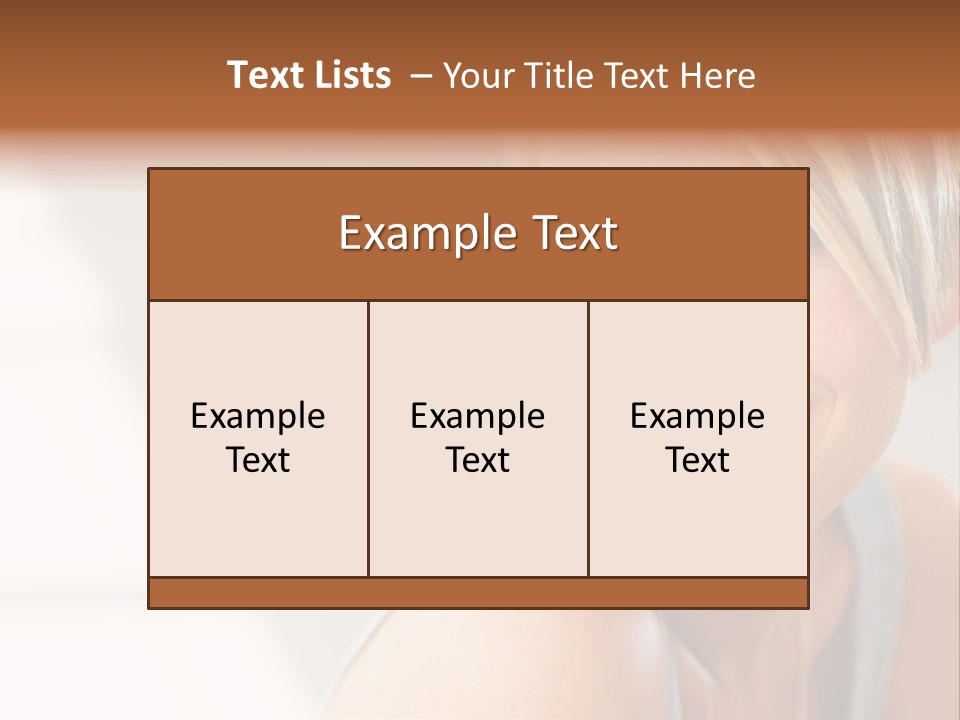 Glamour Wave Girl PowerPoint Template