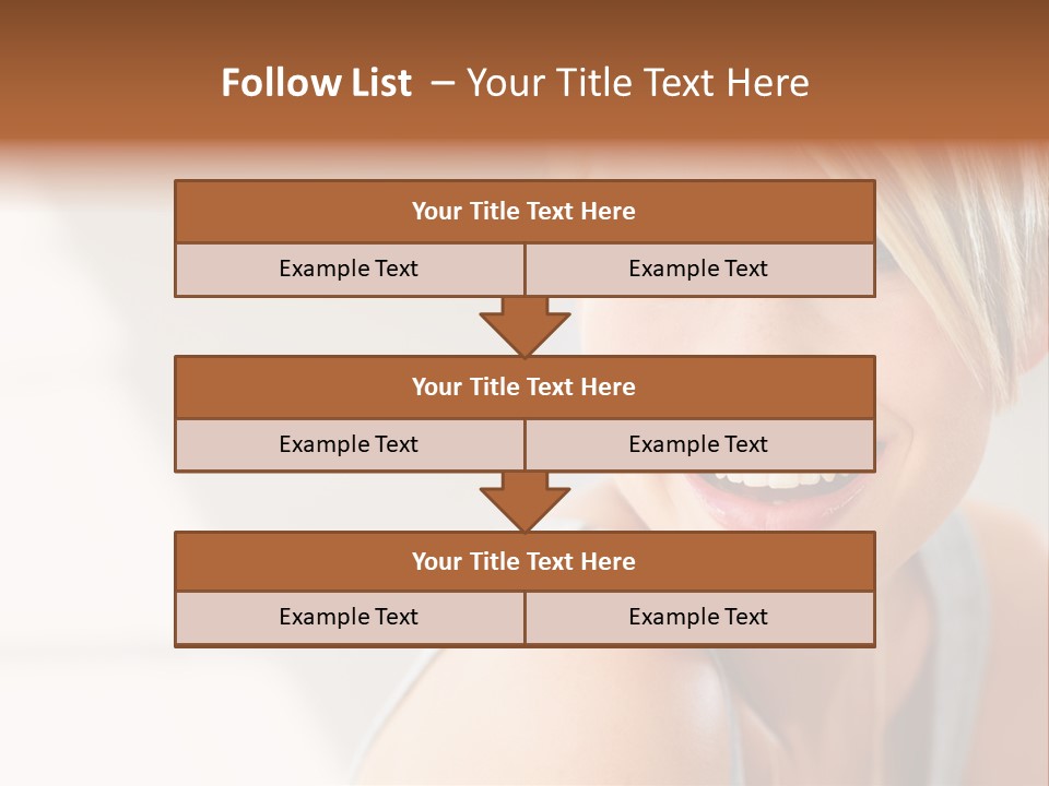 Glamour Wave Girl PowerPoint Template