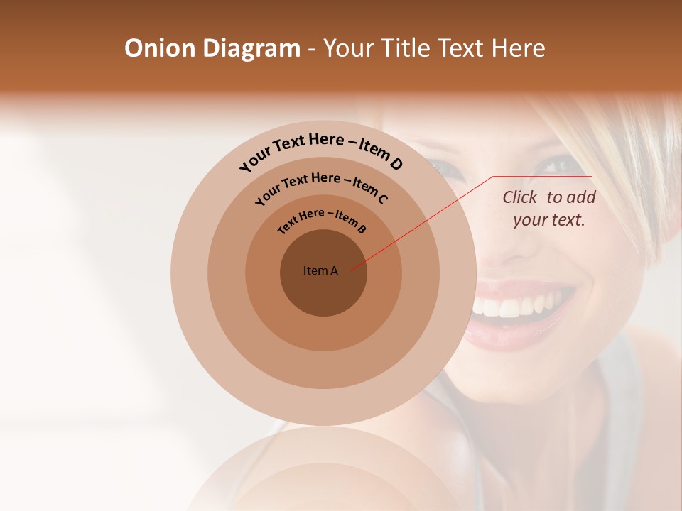 Glamour Wave Girl PowerPoint Template