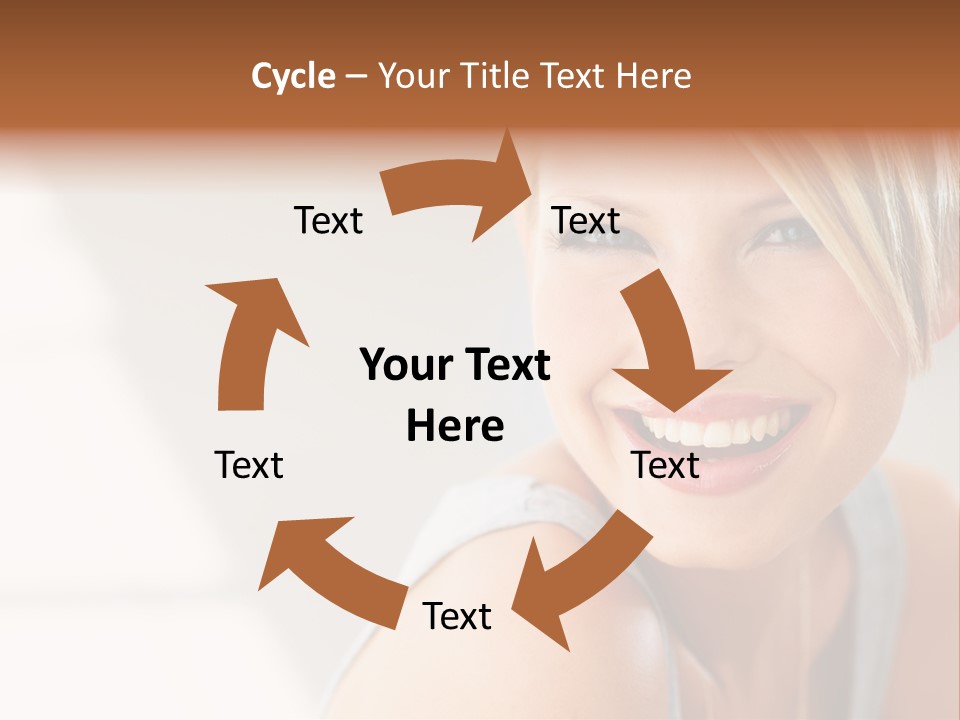 Glamour Wave Girl PowerPoint Template