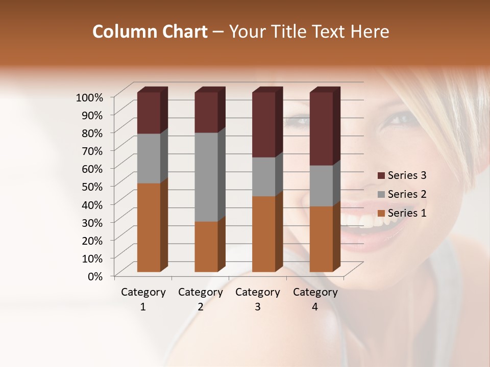 Glamour Wave Girl PowerPoint Template