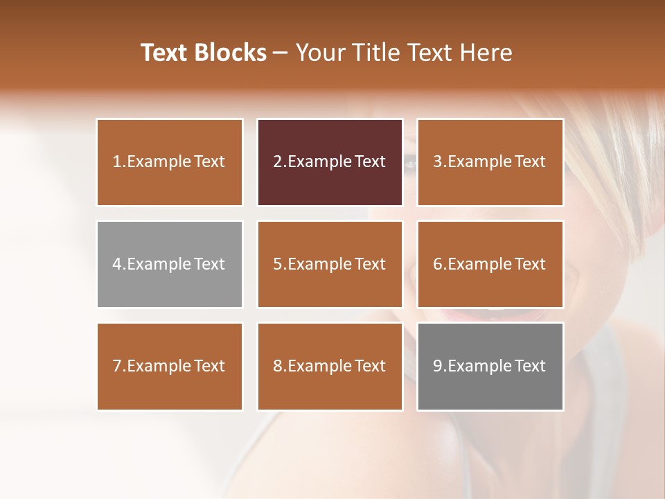 Glamour Wave Girl PowerPoint Template