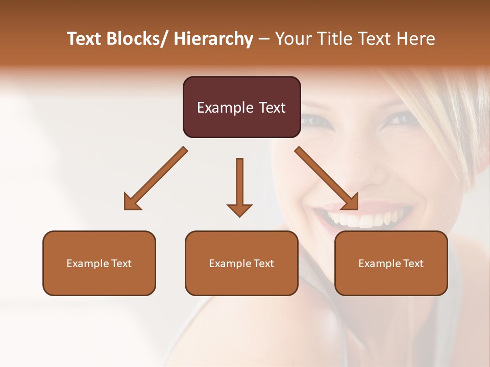 Glamour Wave Girl PowerPoint Template