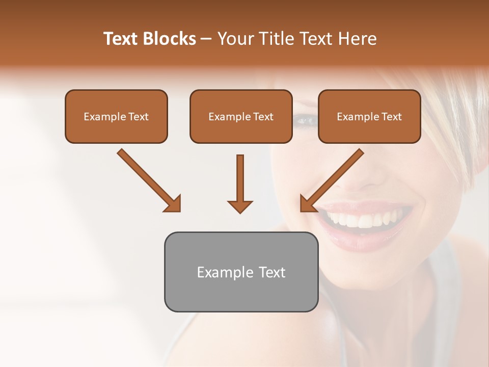 Glamour Wave Girl PowerPoint Template