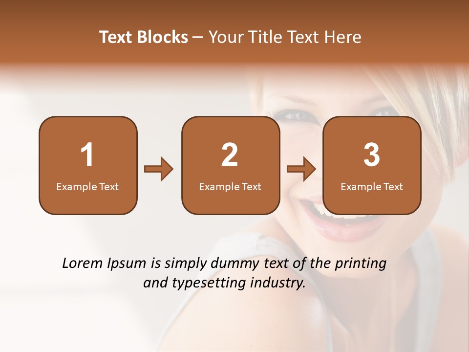 Glamour Wave Girl PowerPoint Template