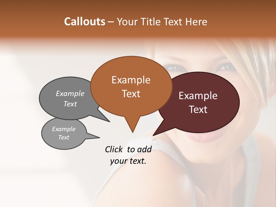 Glamour Wave Girl PowerPoint Template