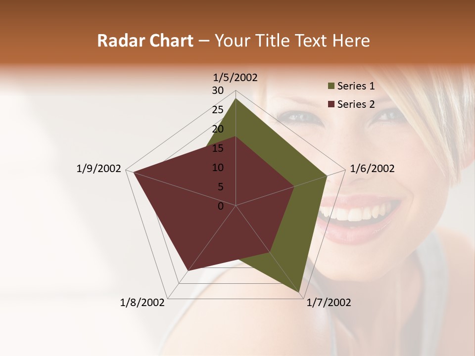 Glamour Wave Girl PowerPoint Template