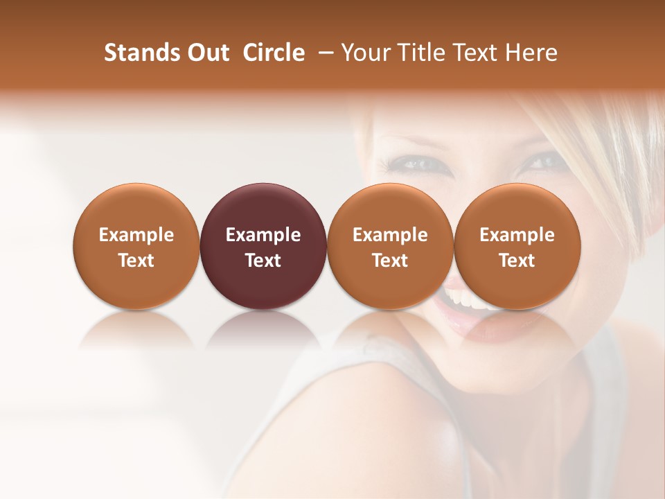 Glamour Wave Girl PowerPoint Template