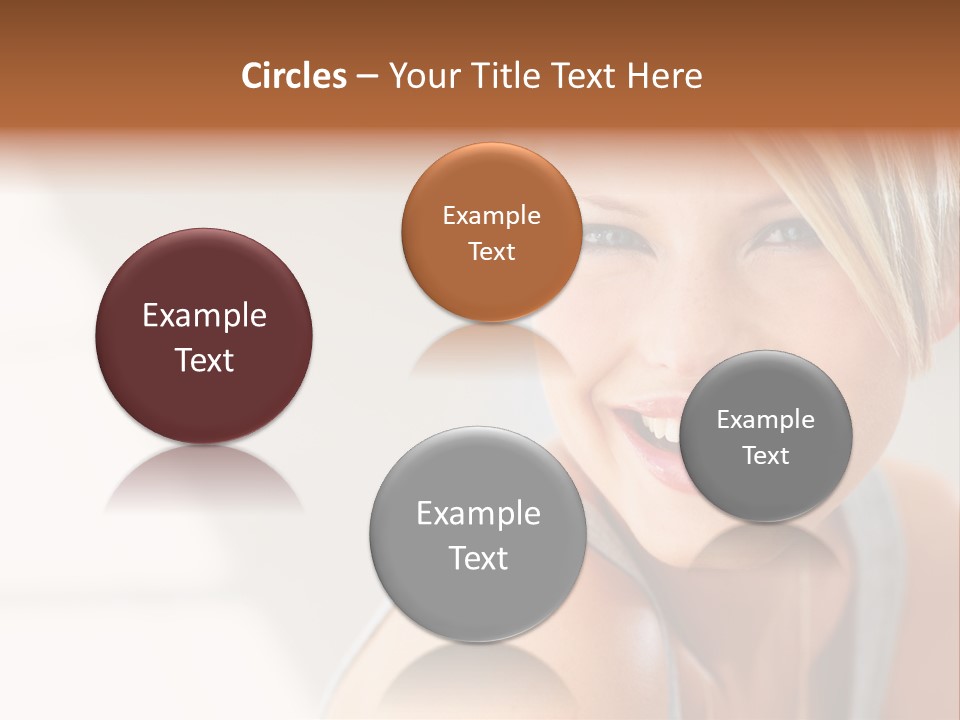 Glamour Wave Girl PowerPoint Template