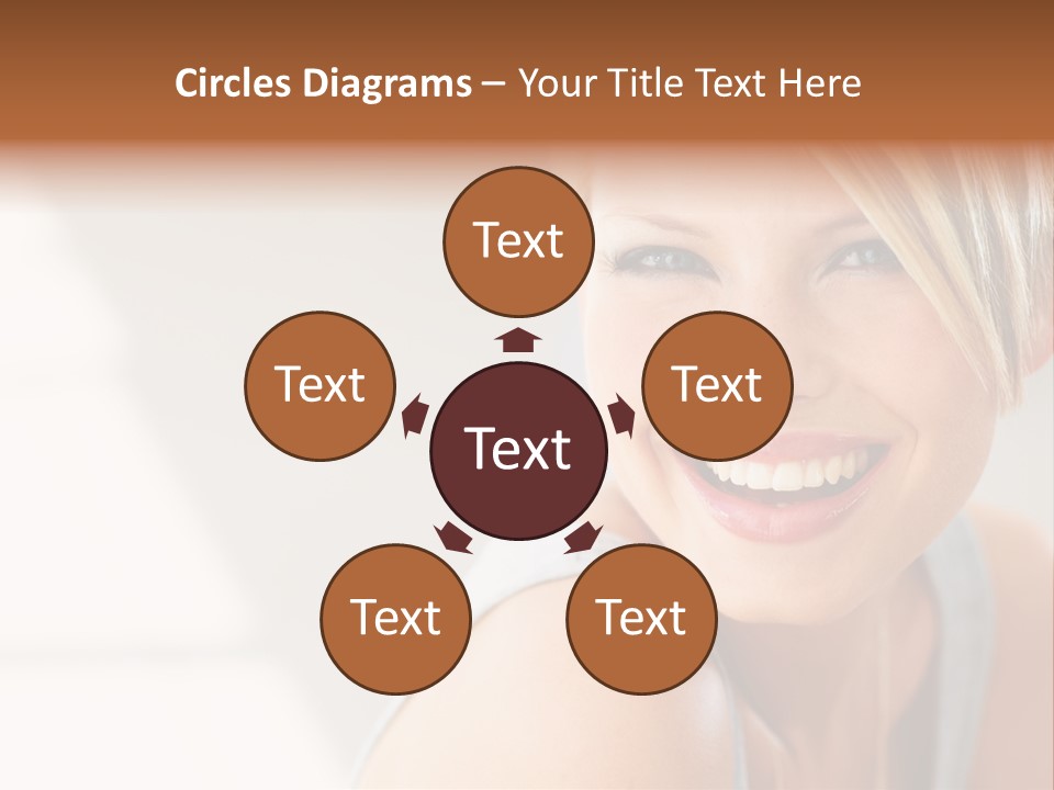 Glamour Wave Girl PowerPoint Template