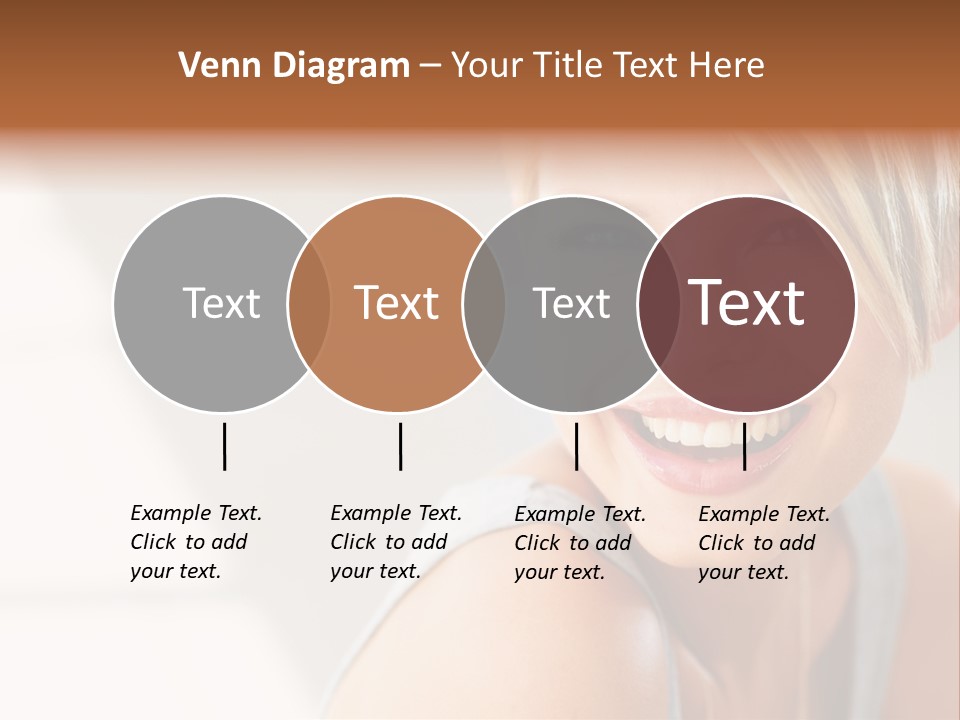 Glamour Wave Girl PowerPoint Template